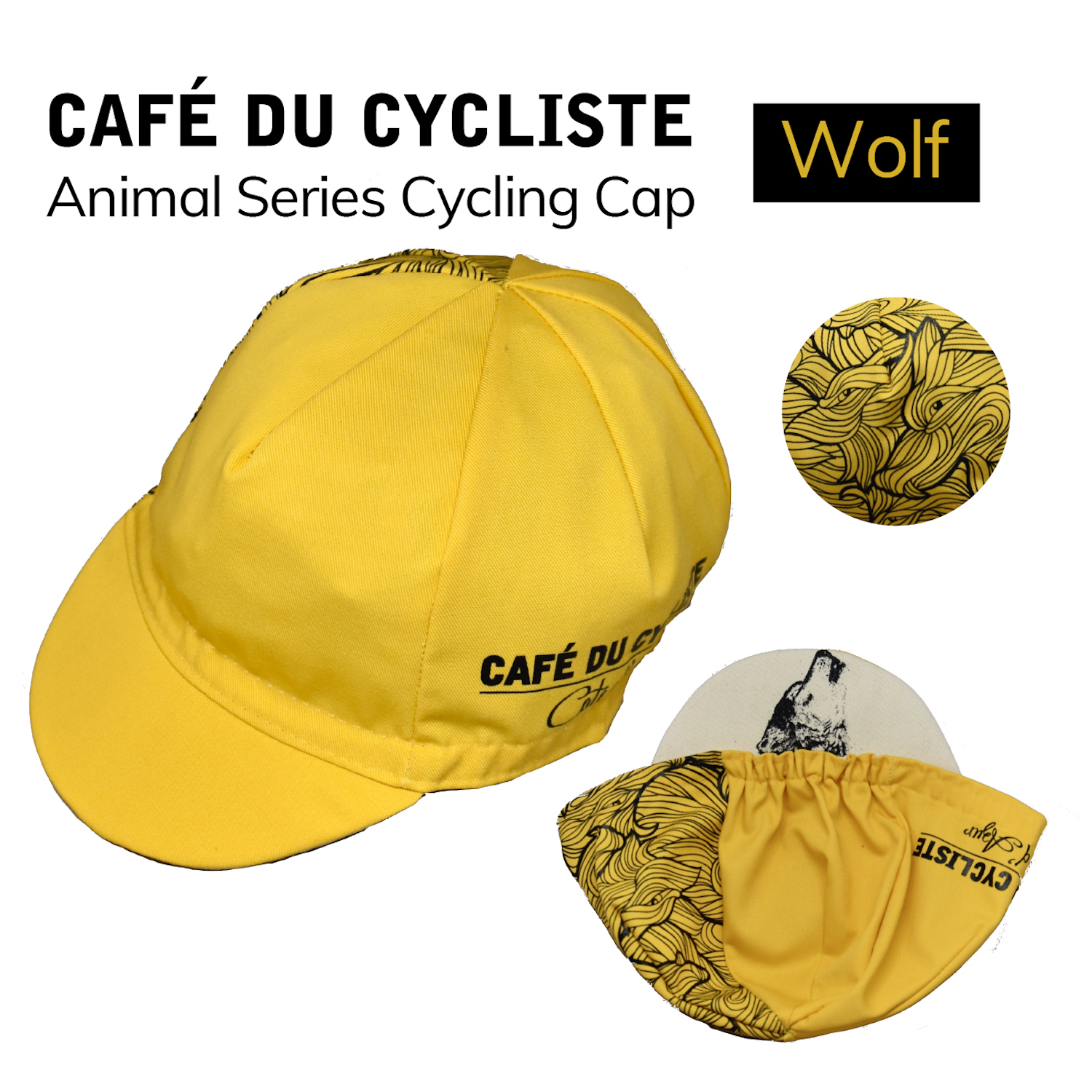 CAFE DU CYCLISTE animal series Cycling Cap